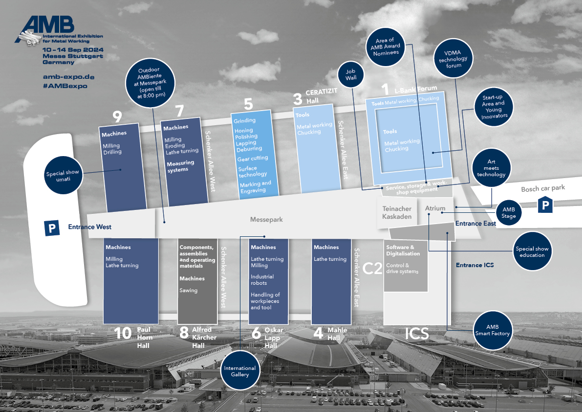 Hall Plan of AMB 2024
