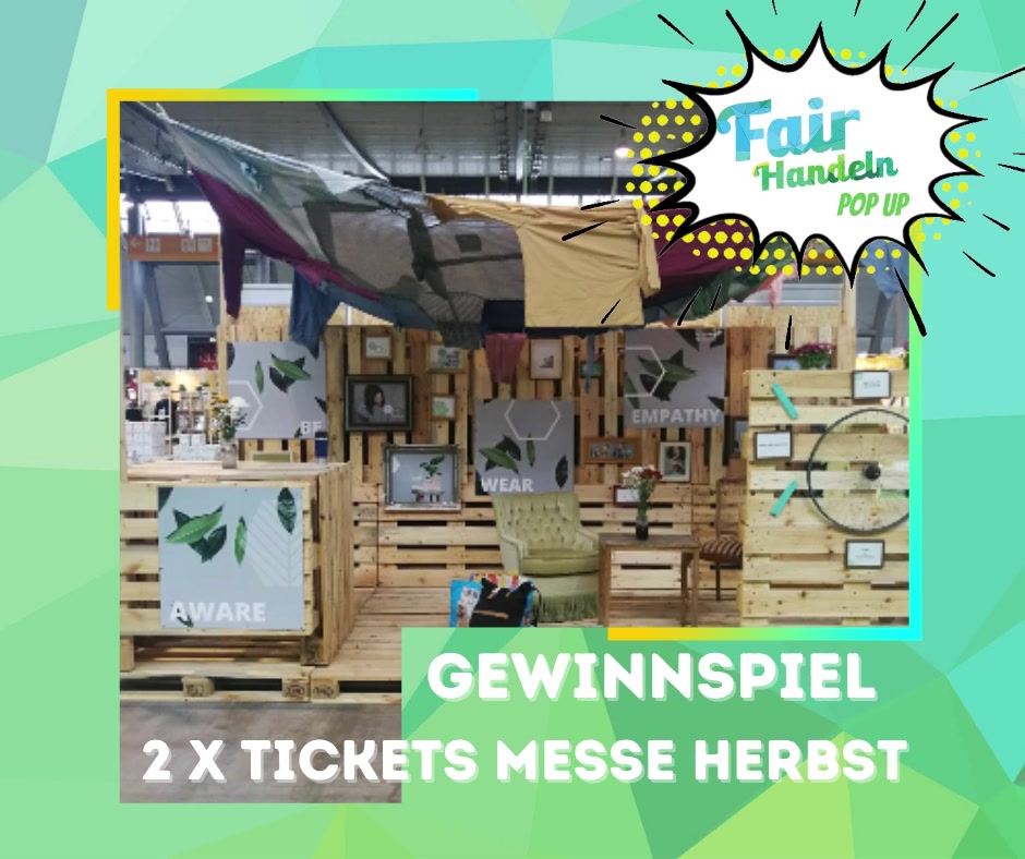 #gewinnspiel

#FAIRHANDELN goes Messe Stuttgart am Wochenende!

Wir sind dabei als #FairHandelnPopUp auf der Veggie & Frei von Messe (Halle 3) mit 16 tollen AustellerInnen und ein vielseitiges Bühnenprogramm.

Auf dem Pop-up könnt ihr #FairerHandel erl...