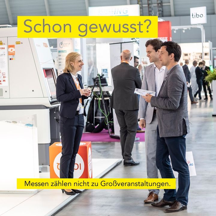 Schon gewusst??
Messen gelten nicht als Großveranstaltungen. Ab morgen, den 01.09., dürfen größere Messen in Baden-Württemberg unter Einhaltung entsprechender Hygiene- und Sicherheitsmaßnahmen wieder stattfinden.?? Um euch stets einen si...