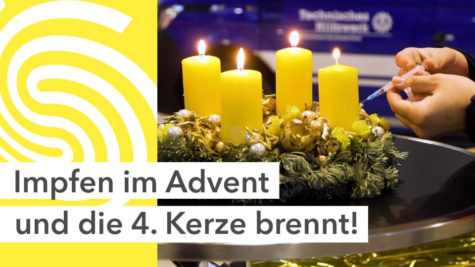 Wir und die Malteser Neckar-Alb wünschen euch einen gesegneten vierten Advent vom Impfmarathon in unseren Hallen. Noch bis 18 Uhr könnt ihr die Möglichkeit nutzen und vorbei kommen. Bleibt gesund!