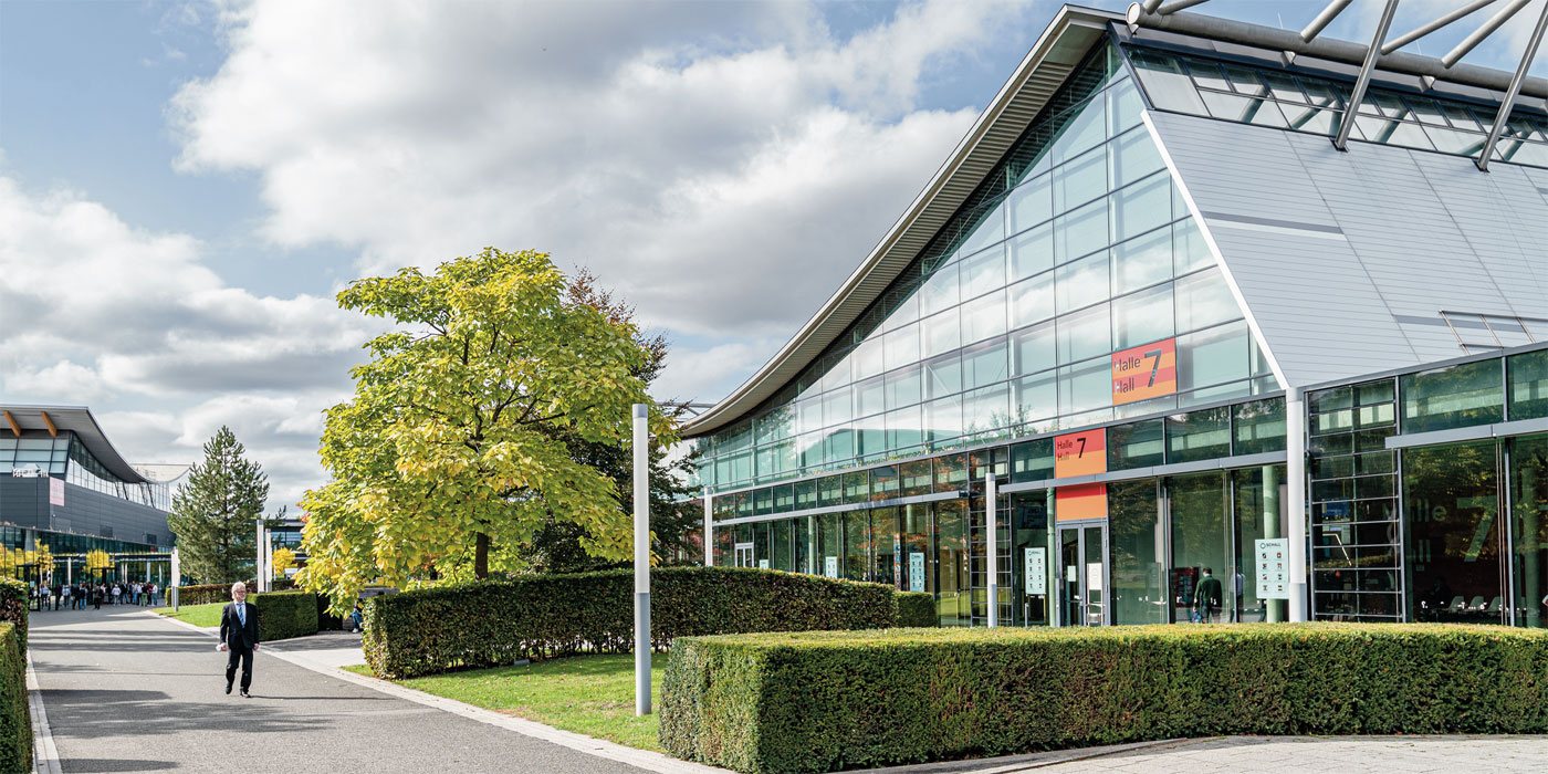 Messepark of Messe Stuttgart.