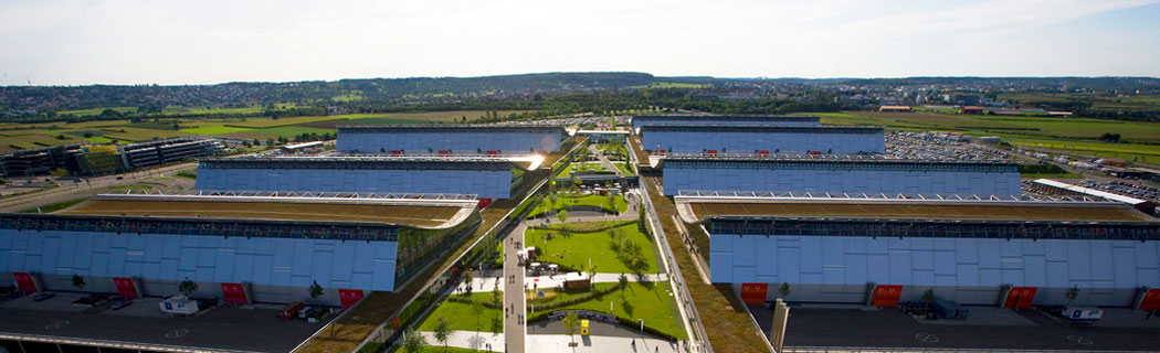 Overview exhibition halls