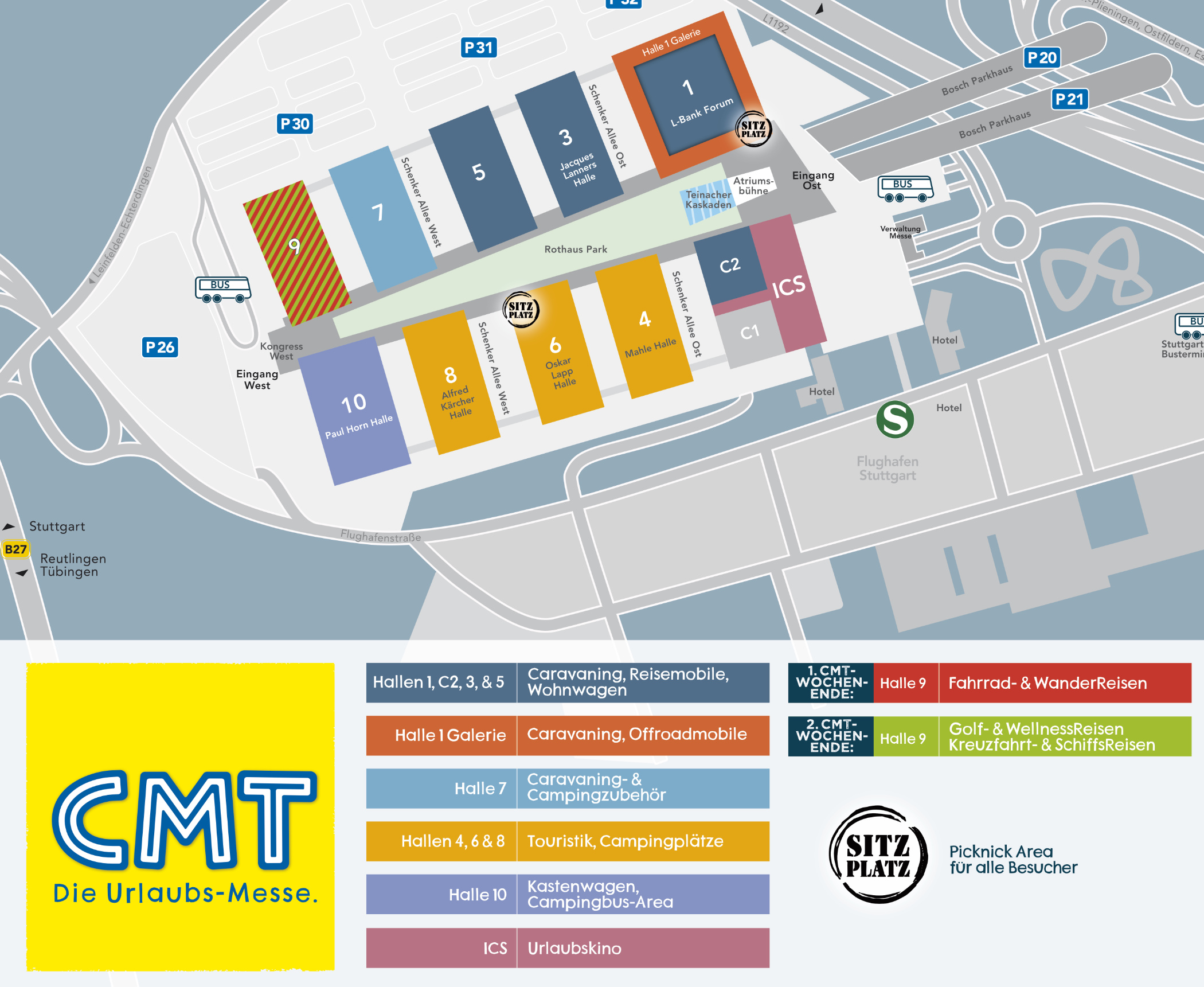 Golf & WellnessReisen Hallenplan Messe Stuttgart