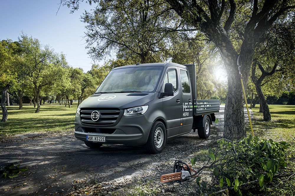 HEERO: Testfahrt mit dem stärksten e-Transporter der Welt