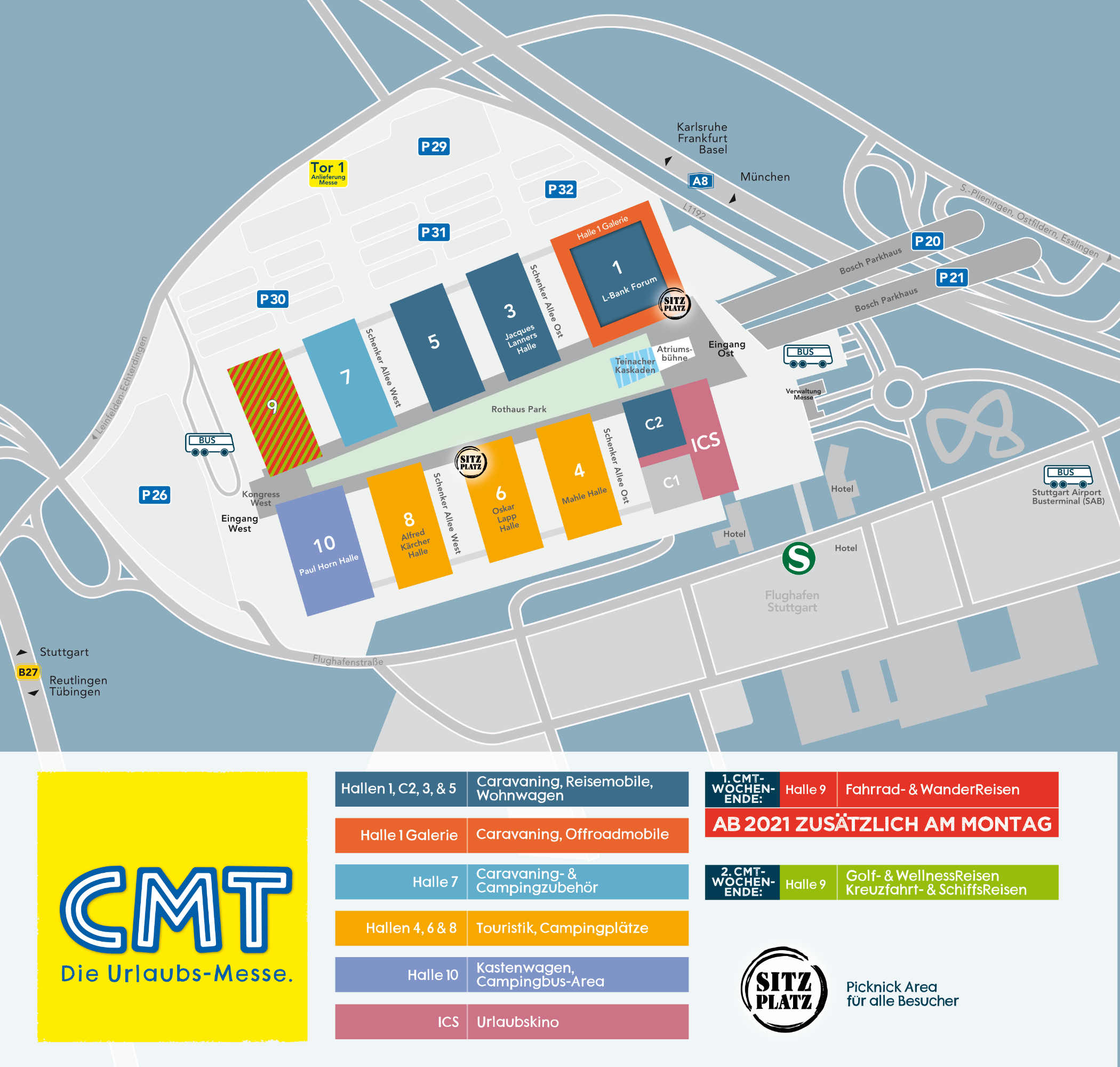 Kreuzfahrt- & SchiffsReisen - Hallenplan | Messe Stuttgart