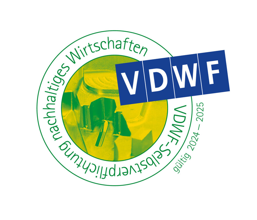 VDWF führt Siegel für die Selbstverpflichtung zu nachhaltigem Wirtschaften im Werkzeug- und Formenbau ein