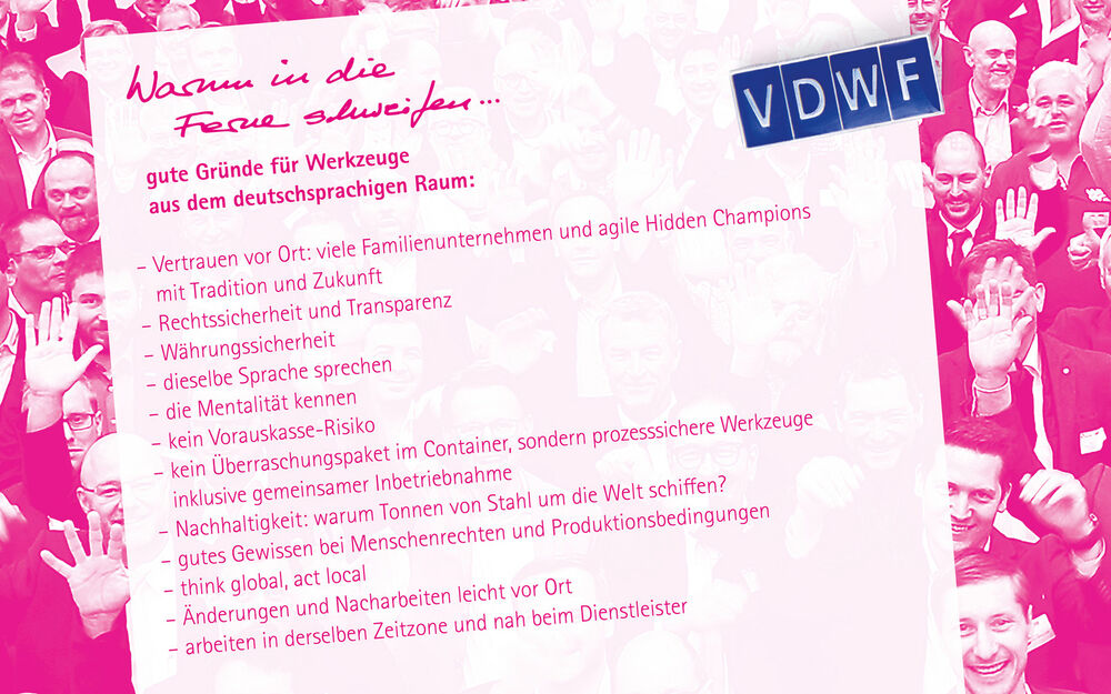 Der VDWF stärkt die regionale Branche
