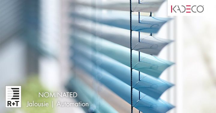 Kadeco was able to convince with two product innovations in the areas of automation and blinds and was nominated in both categories for this year's R+T digital innovation award. Discover these and other exciting innovations at the digital KADECO booth....