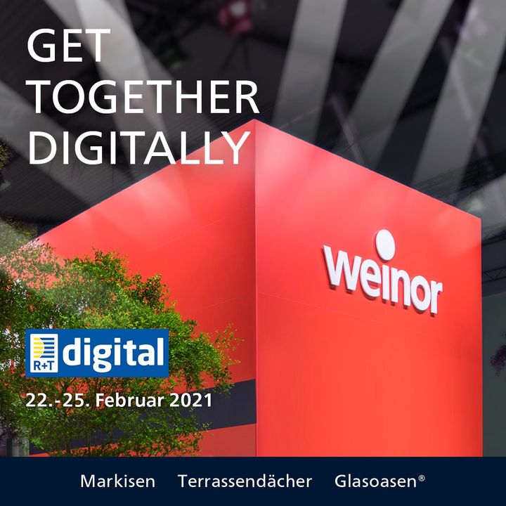 The team of Weinor Gmbh & Co. is looking forward to chatting to R+T digital visitors! The focus of weinor's trade fair presentation will be on the new sustainable modern basics blue® awning fabric collection and other recent product innovations. Addit...