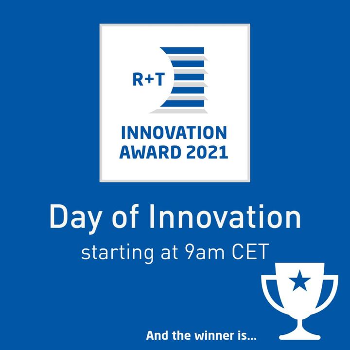 Gleich um 9 Uhr geht's los mit dem Tag der Innovationen! 

In 10-minütigen Präsentationen stellen die Gewinner ihre prämierten Produkte der elf Kategorien vor:

9 Uhr: Eröffnung
9:15 Uhr: Kategorie Tore
9:50 Uhr: Kategorie Antriebe und Steuerungen...
