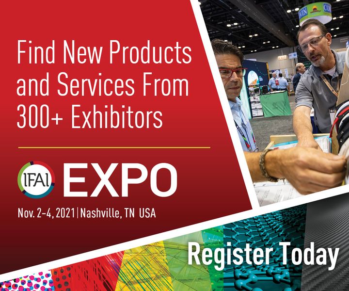 Have you already registered for the IFAI Expo in Nashville (USA)? We have three good reasons for you why it is worth attending IFAI Expo, the leading trade fair for the industrial textiles sector, from 2 to 4 November 2021:
? More than 300 exhibitor...