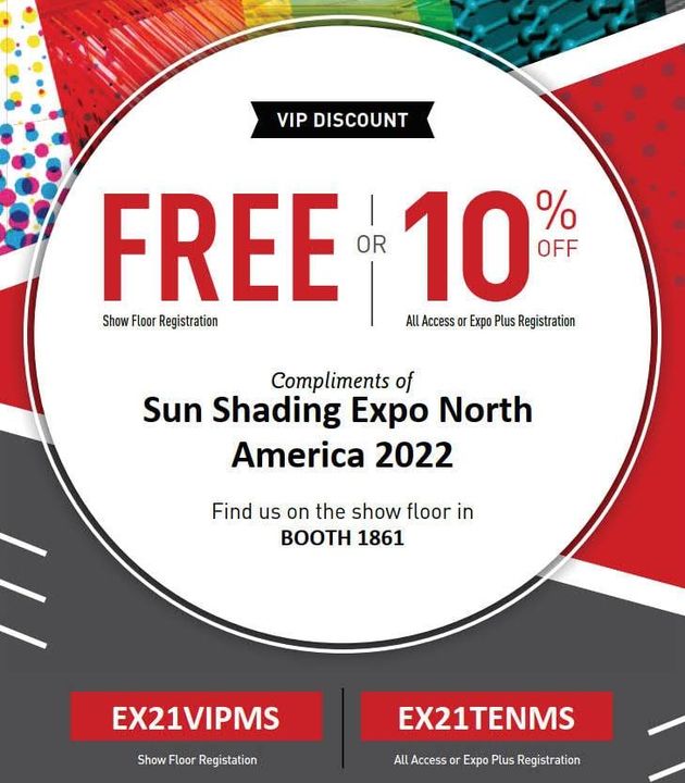 Freut Euch mit uns auf das Kick-off zur Sun Shading Expo 2022 - auf der IFAI EXPO 2021 vom 2. bis 4. November in Nashville/Tennessee. Die Sun Shading Expo wird dort mit einer Messepräsenz vor Ort vertreten sein und ihre Expertise für innen- und auße...