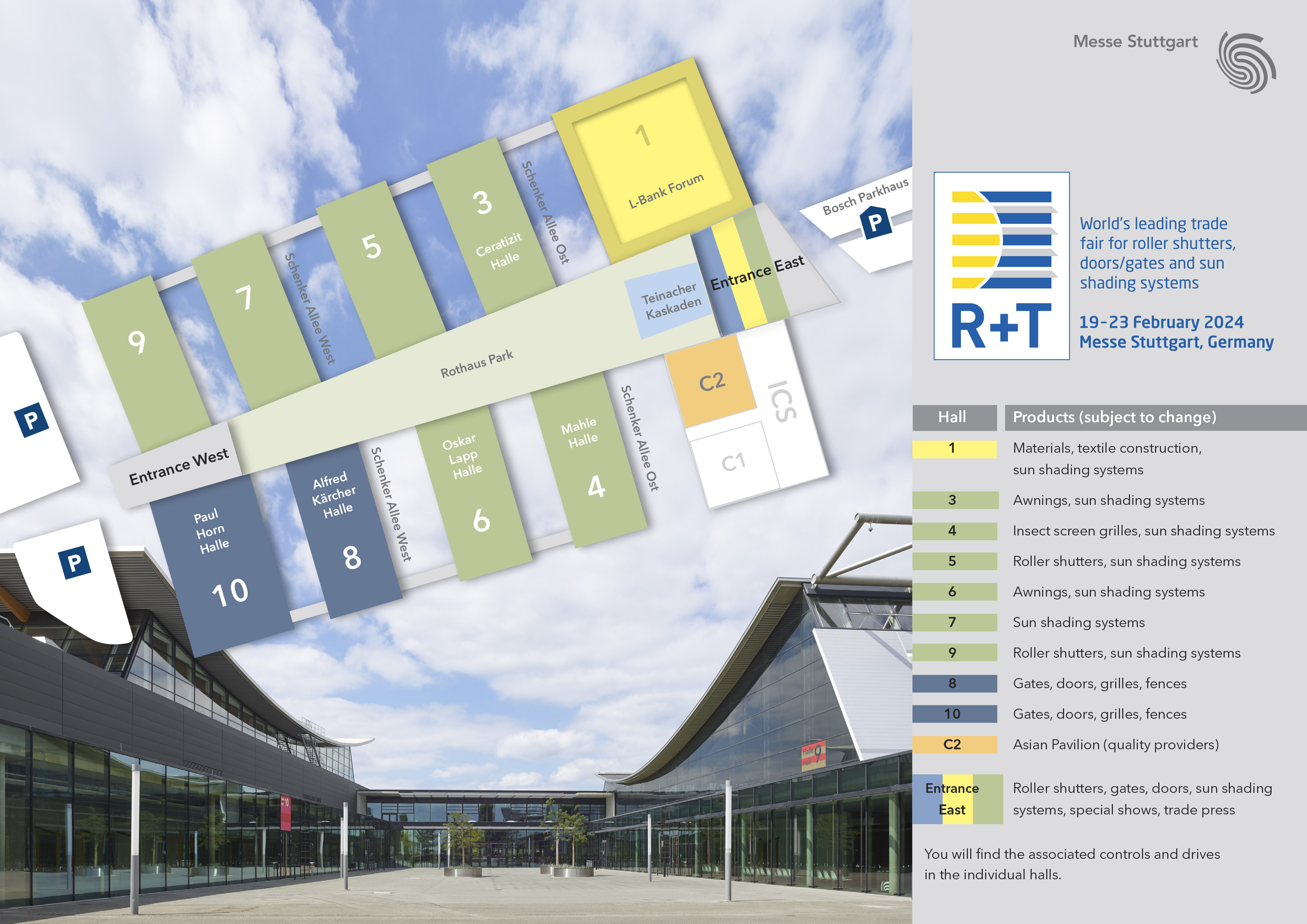 Hall concept plan R+T 2024