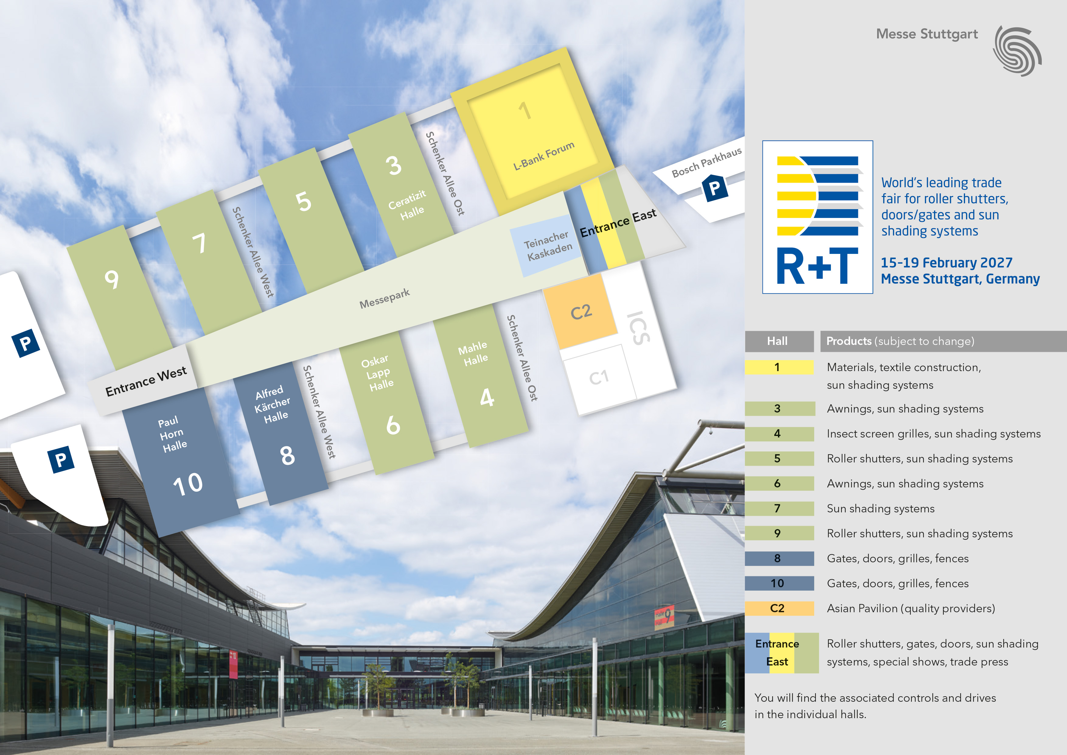 Hall concept plan R+T 2024