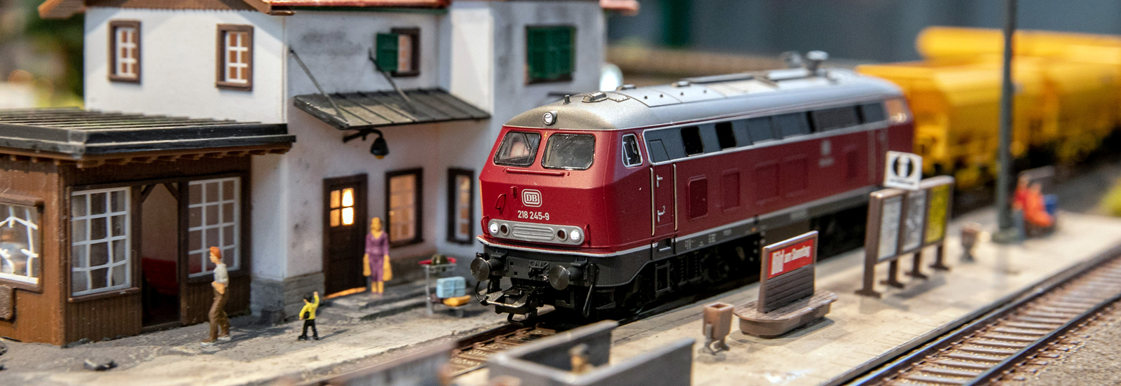 Der Modellbahn und -Bau-Bereich