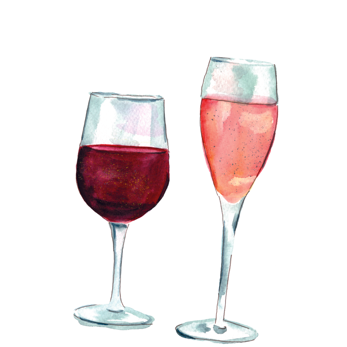 Wein- und Sektglas