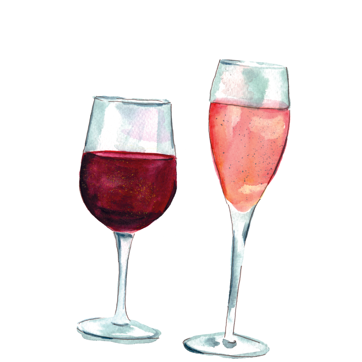 wine glasses